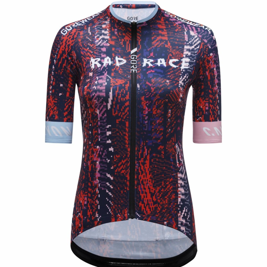 DAMEN GOREWEAR Trikots | Gorewear X Rad Race 2023 Trikot Damen Dark Blue/Race Red