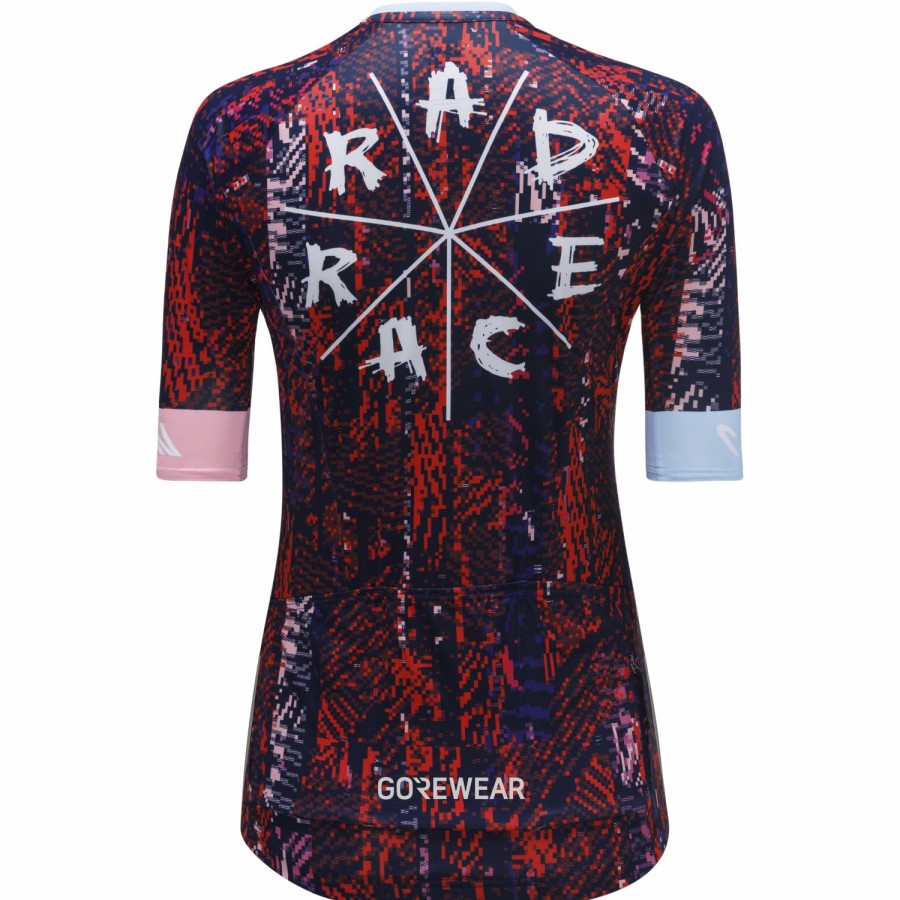 DAMEN GOREWEAR Trikots | Gorewear X Rad Race 2023 Trikot Damen Dark Blue/Race Red